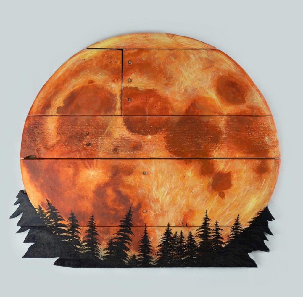 Painting of moon